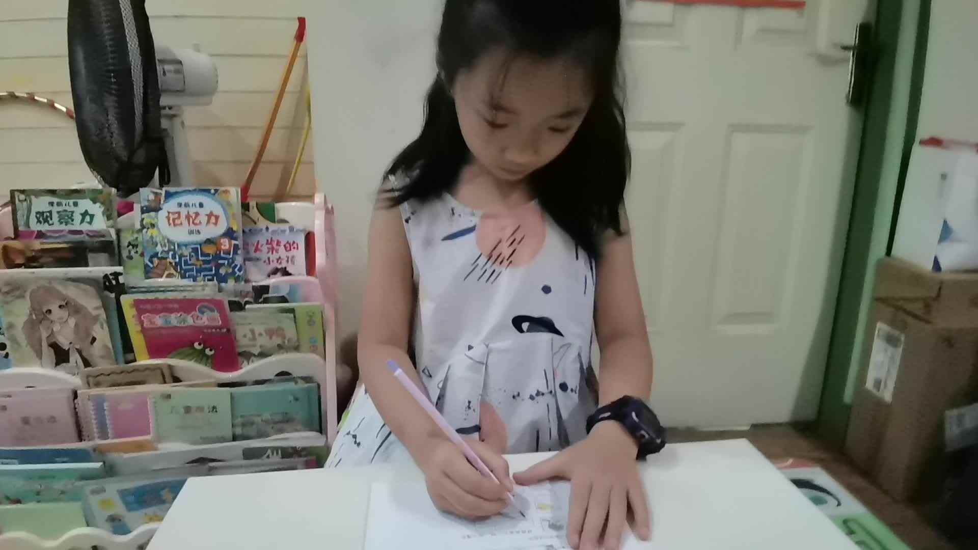 2020.9.11学A班甘婧萱作业—复习单韵母a、o、e