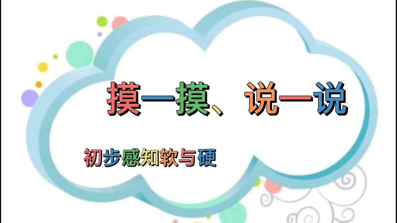 《摸一摸、说一说》