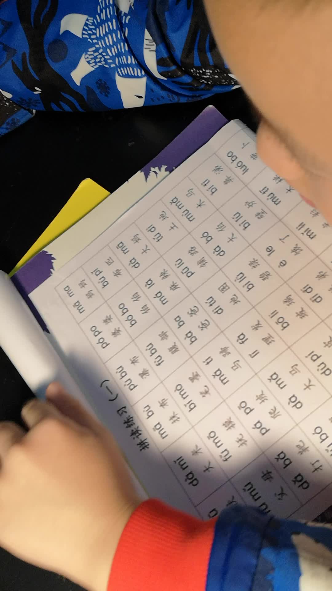 2020.10.26实验学前1班刘昀稹拼音家庭作业