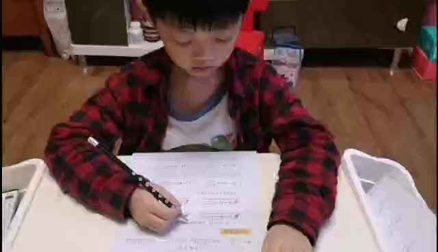声母z c的练习—学前B班阳铭礼