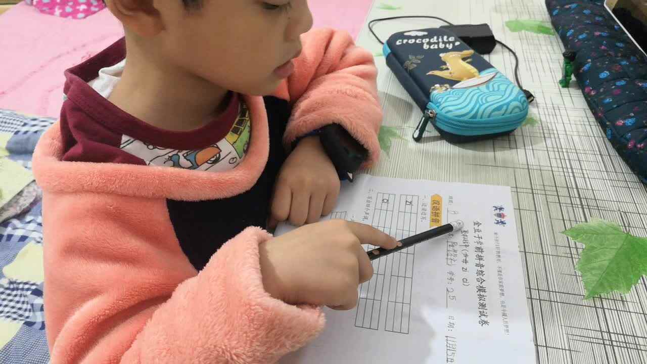 整体认读音节zi ci—学前B班阳铭礼