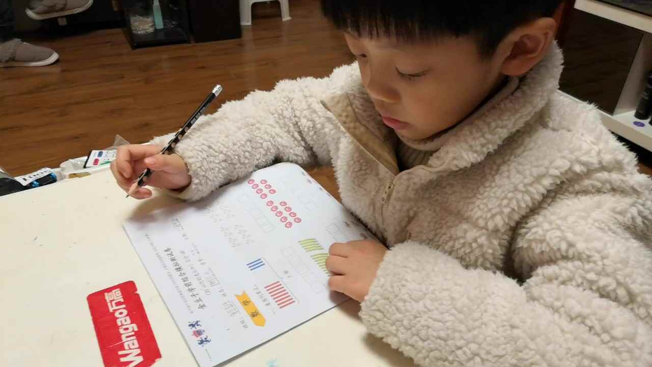 数学综合模拟试卷—学前B班阳铭礼