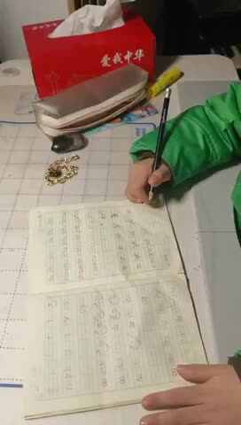 拼音ei、ye的练习（学前B班肖俊泽）