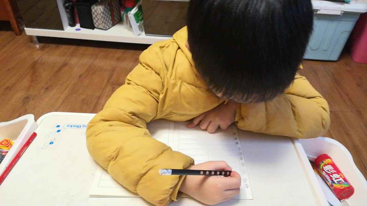听写速算练习-学前B班阳铭礼