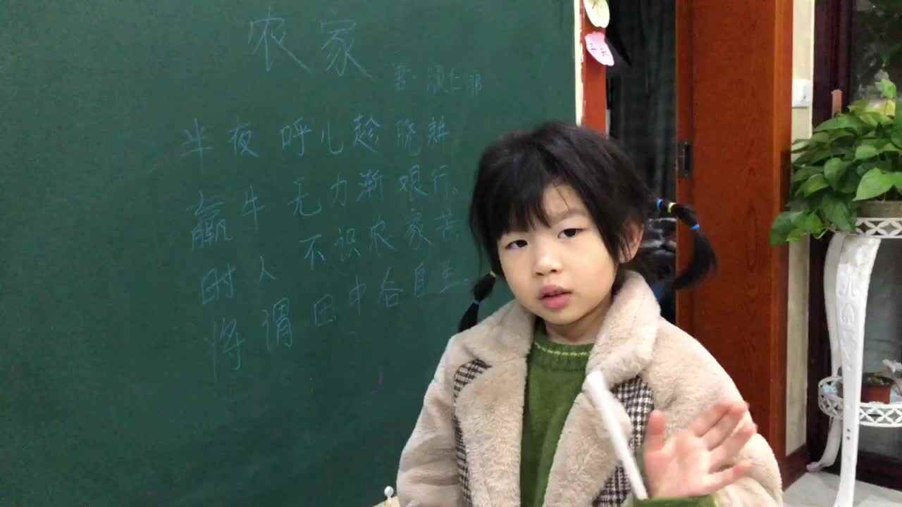 张嘉倪作业《农家》