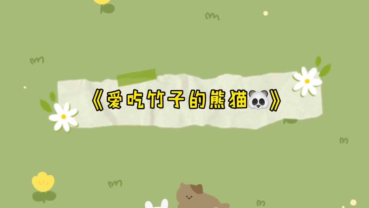 《爱吃竹子的熊猫》