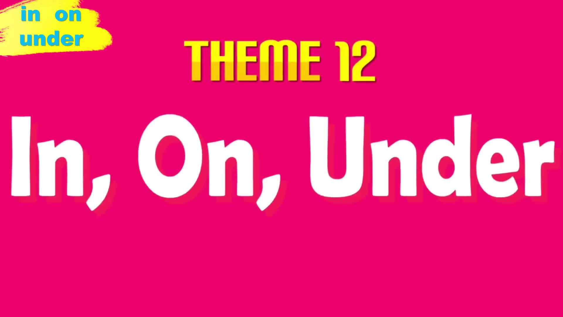 情景英语in on under