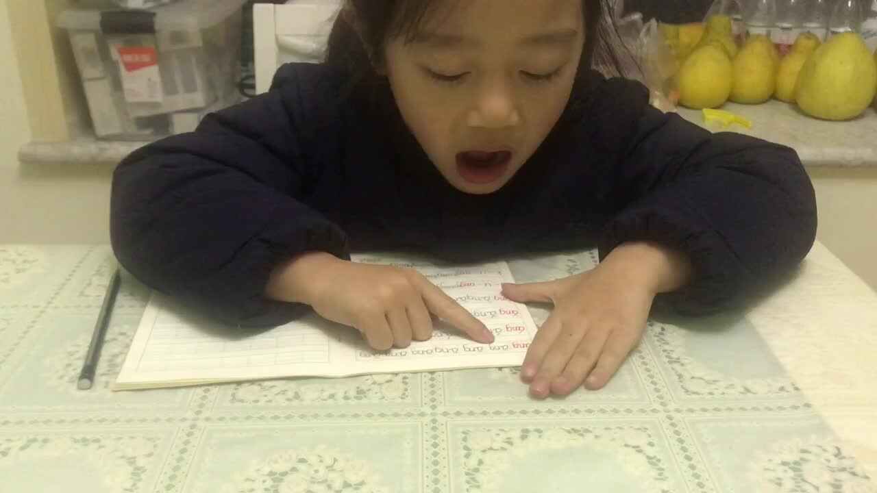 2021.1.4学前A班12号段雨馨家庭作业—（拼音）