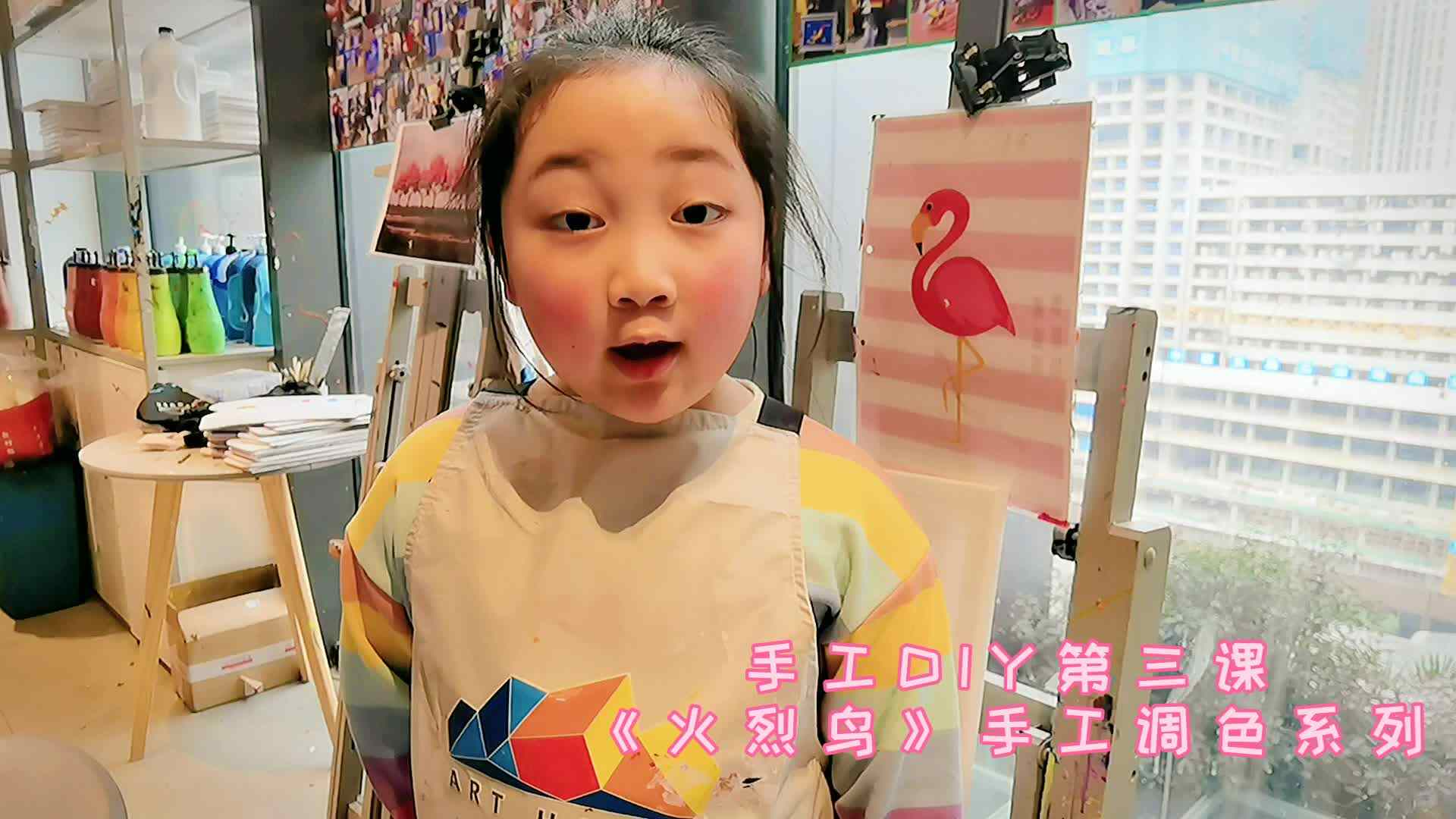 巧手DIY 第三课《火烈鸟》手工调色系列