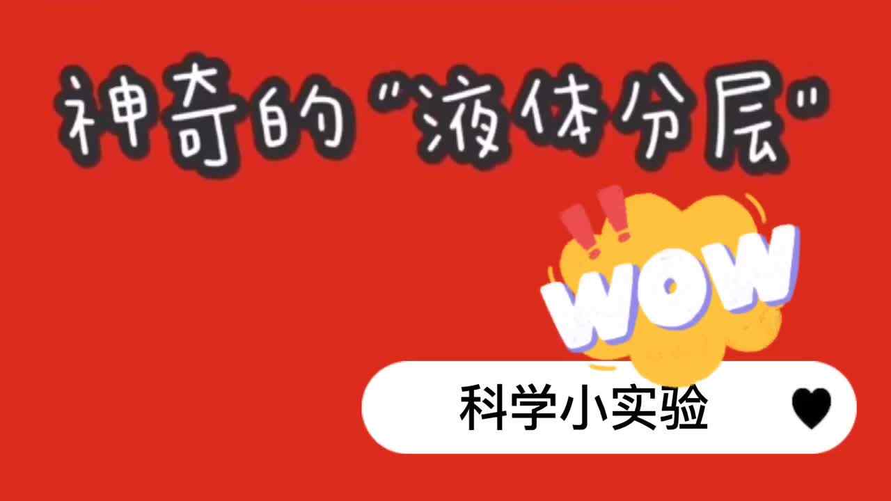 2021.2.5 小A班科学小实验《液体分层》