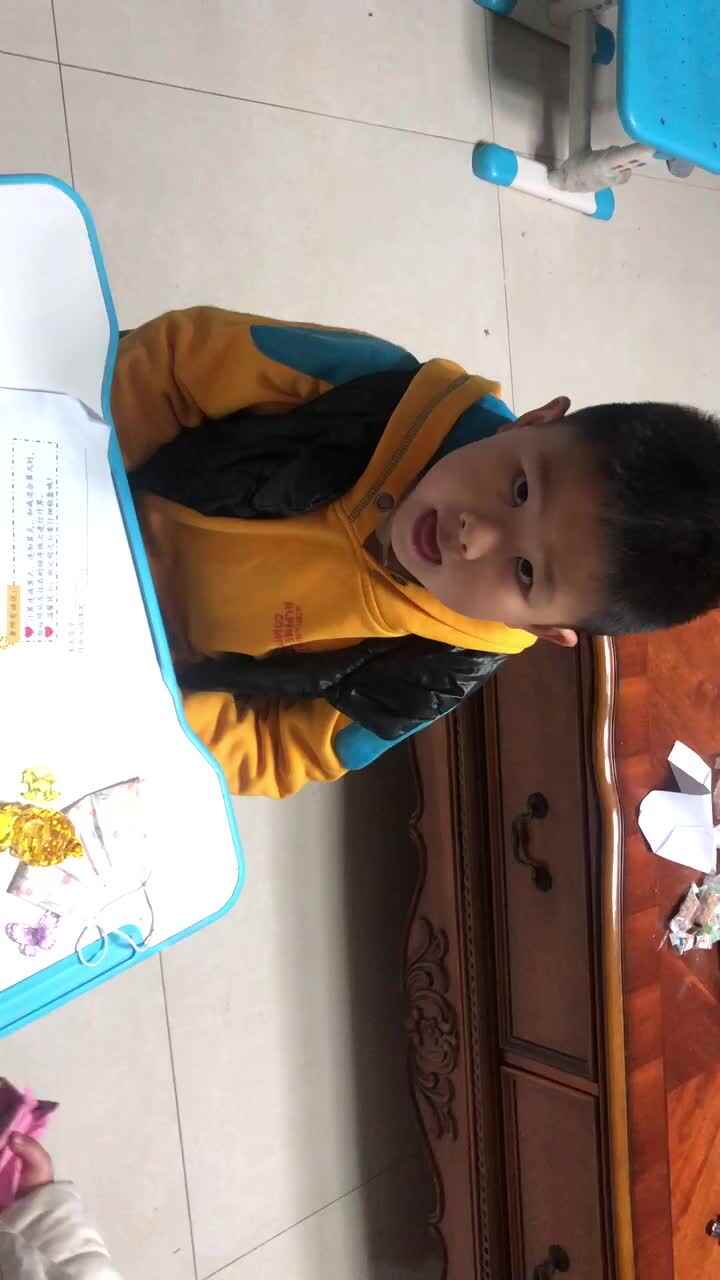 实验学前一班许佑铭20210311家庭闯关练习-菩萨蛮·半烟半雨溪桥畔