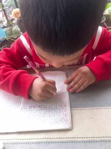 大C班丶李北辰书写数字