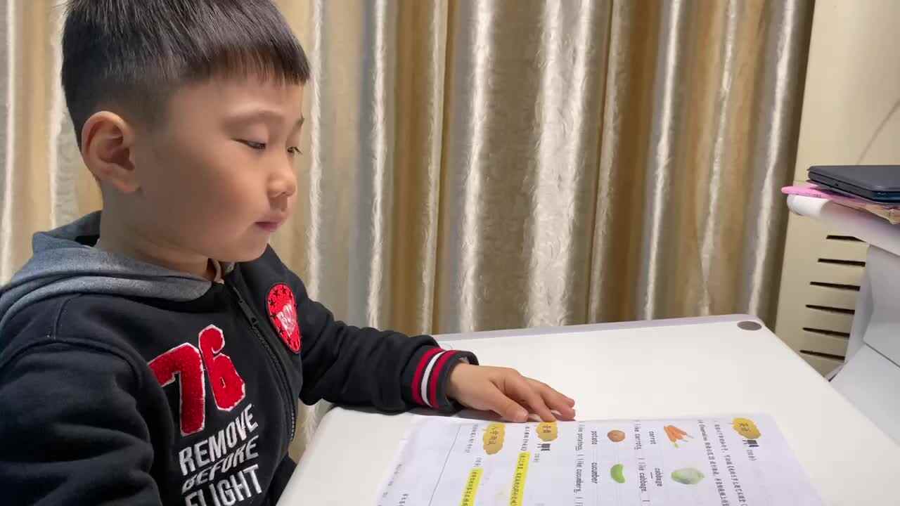 ⁣⁣⁣大C班 王晨帆 2021.4.17日家庭作业-指读英语单词