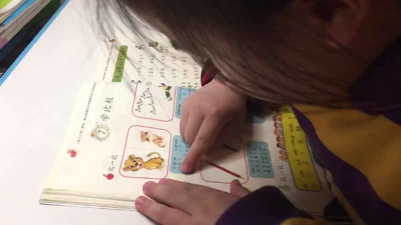 2021.4.19实验1班李泫孜语文作业指读学比较