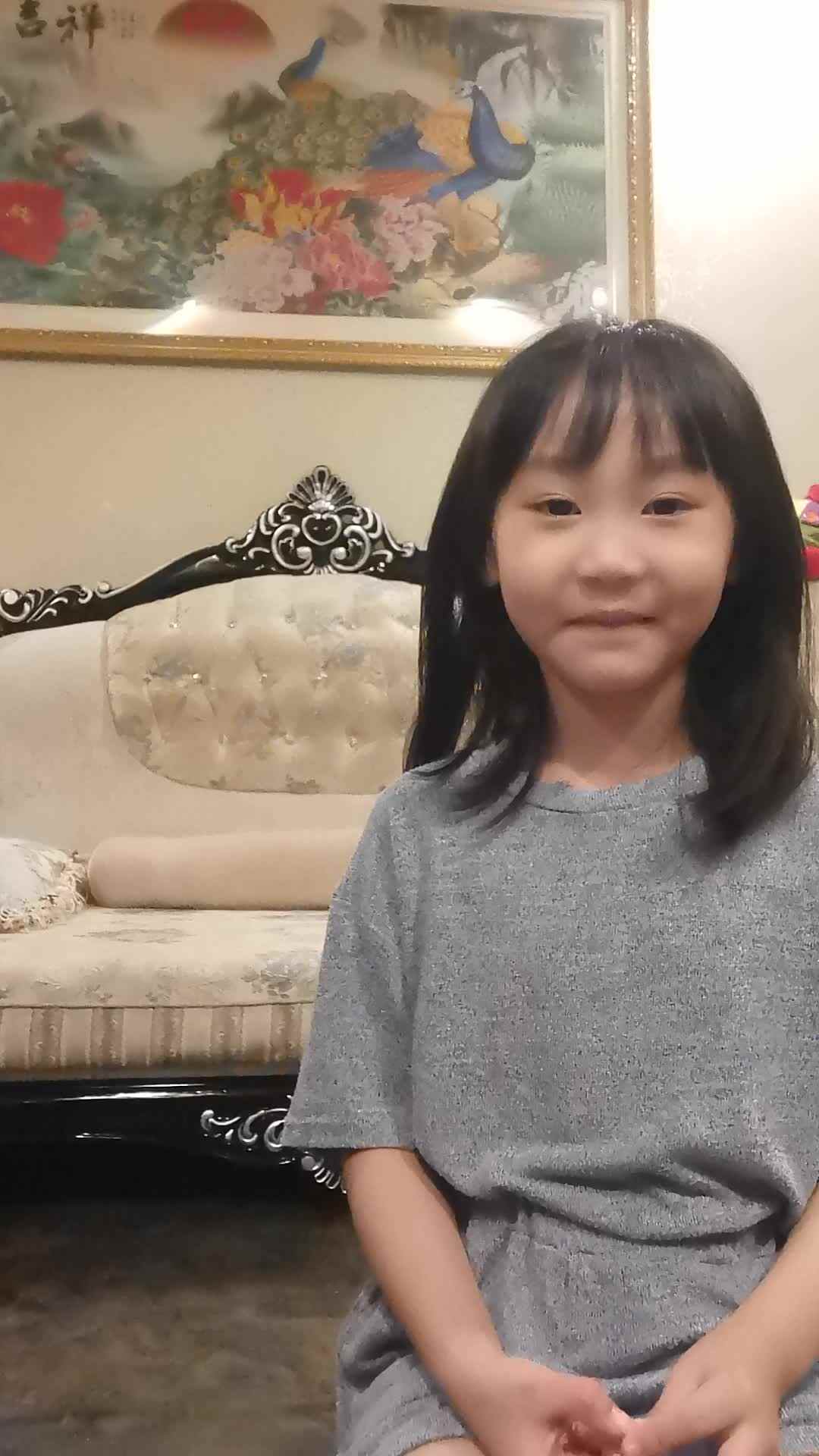 ⁣⁣学A许芷媱数学家庭作业《背诵整点时口诀》