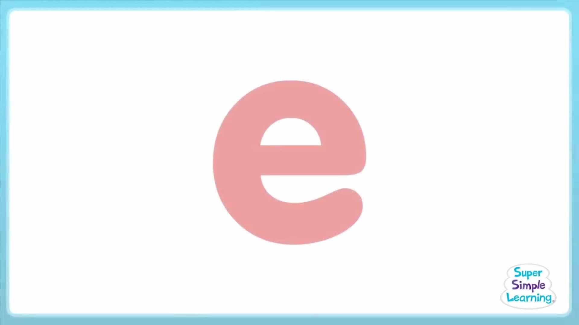 Lowercase e