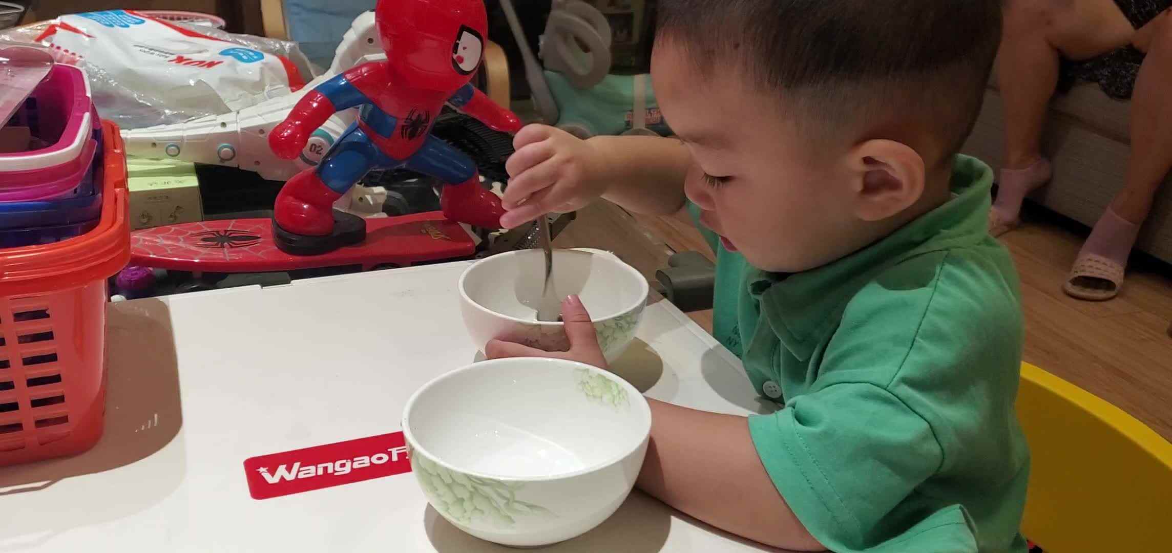 舀豆子