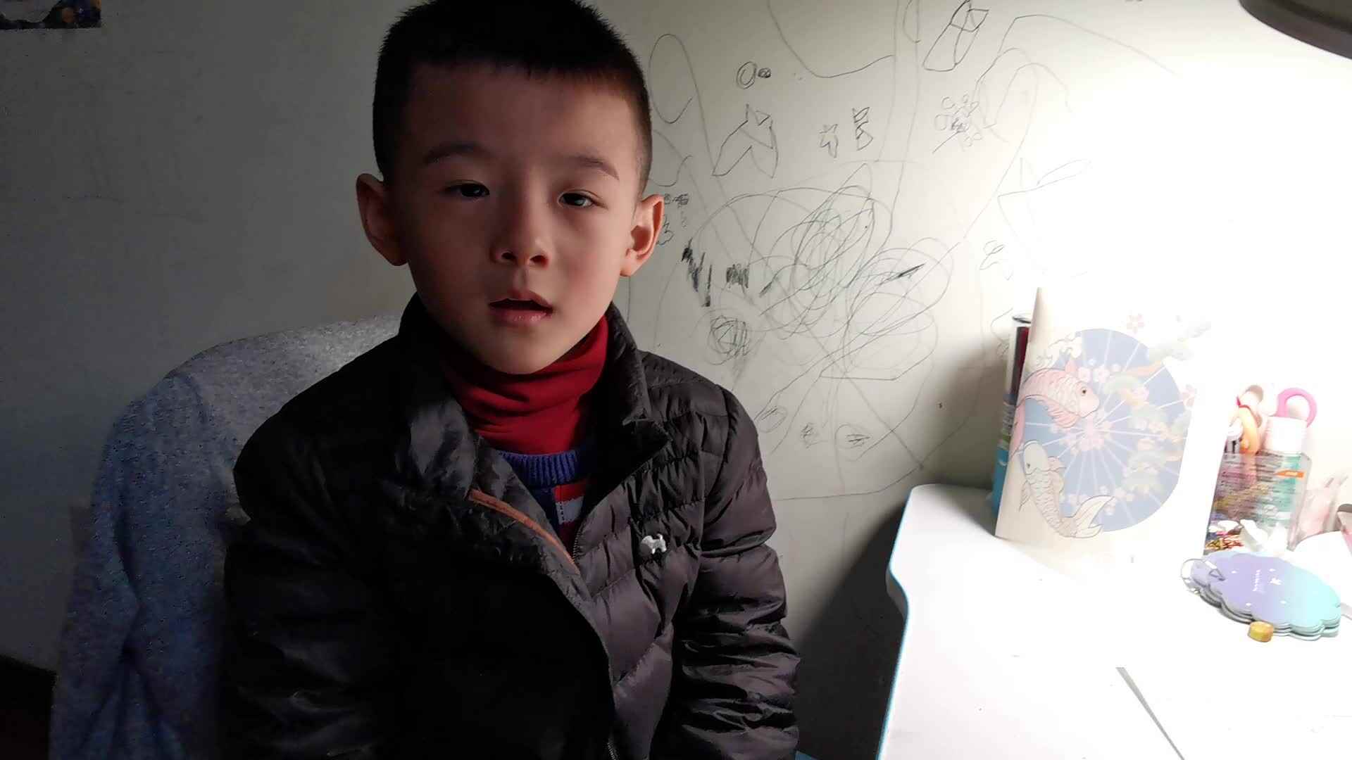 实验学前三班潘柏宇—古诗《问刘十九》.mp4