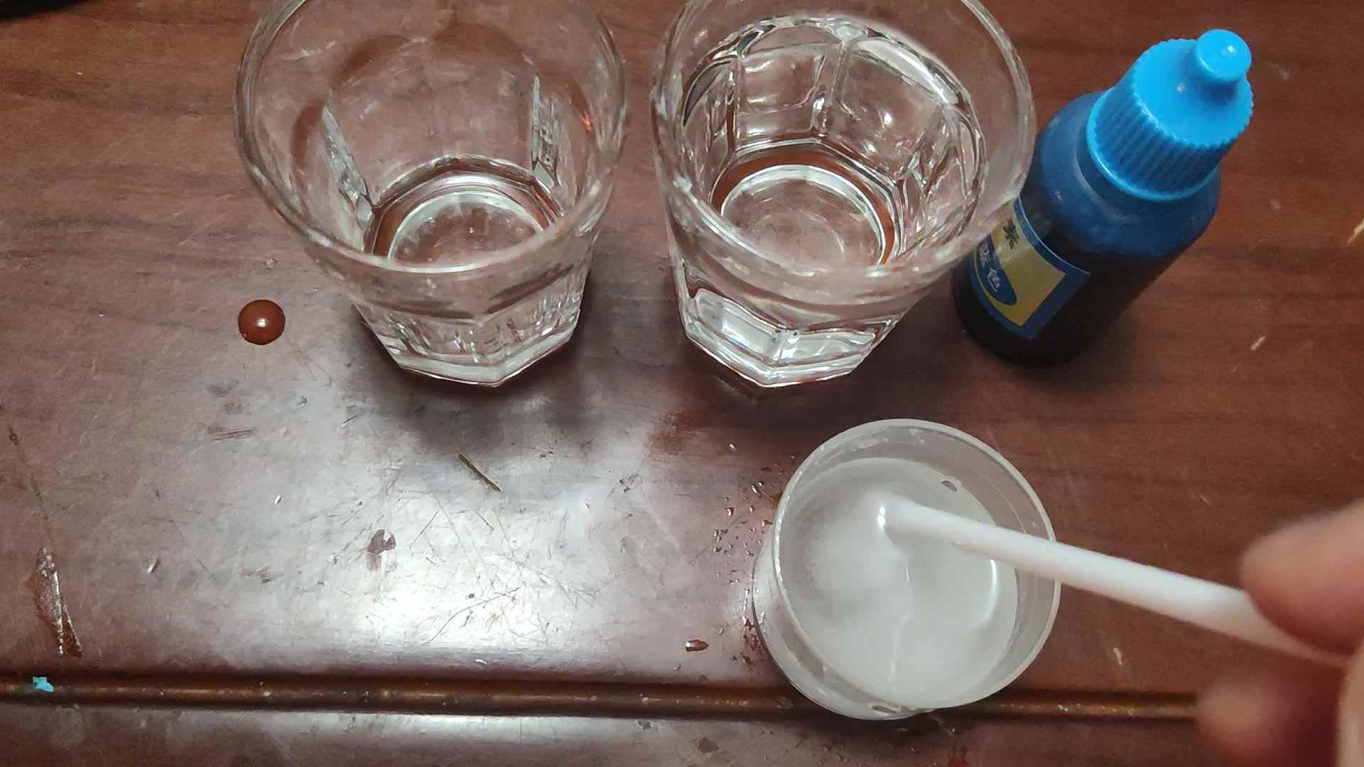 科学小实验-水中烟花