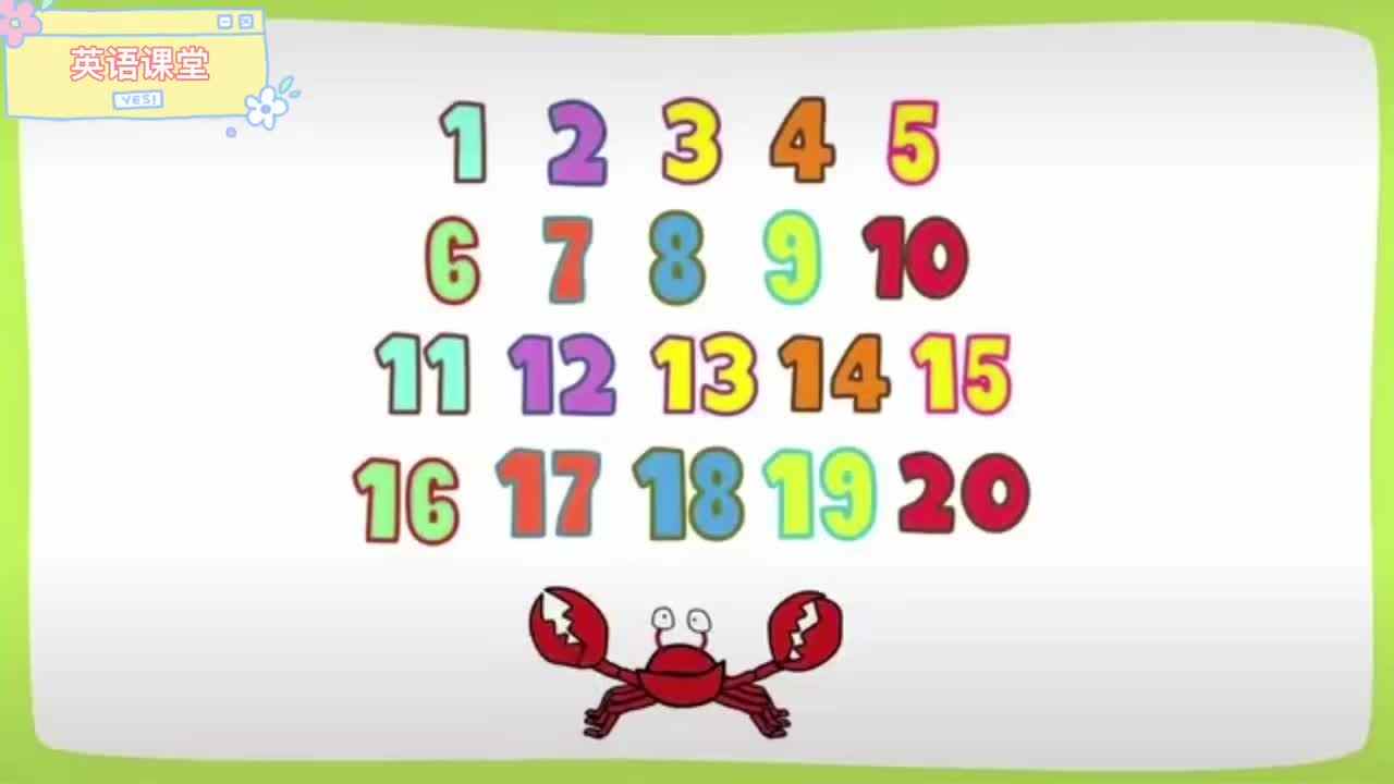 英语课堂:学习数字1-20