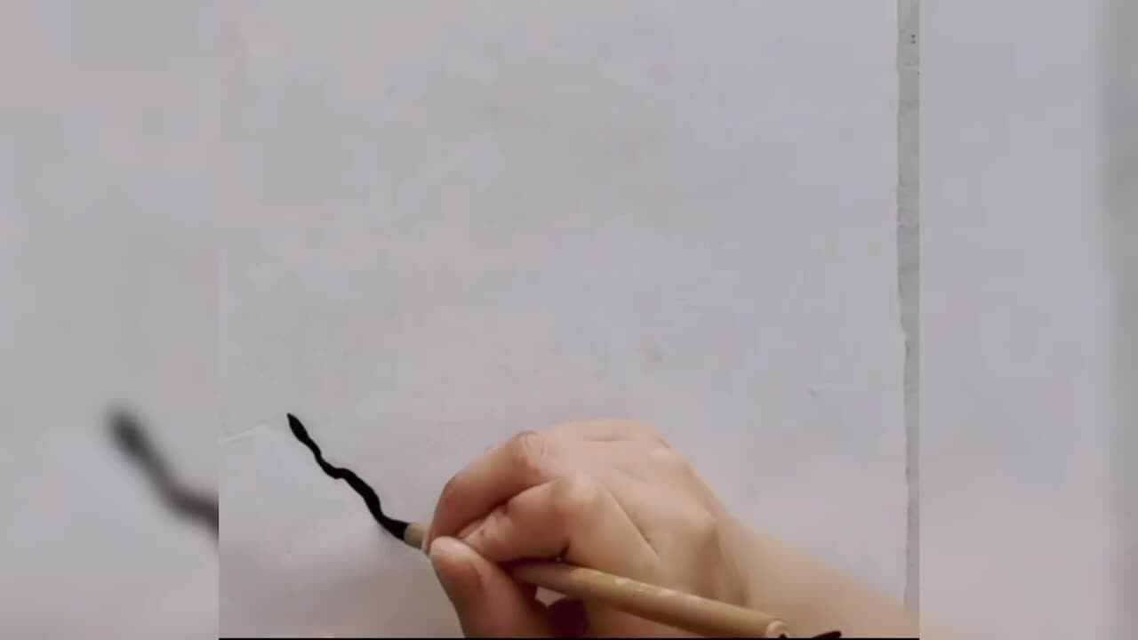 神秘符号博物馆——研学活动：松树国画作品（4岁组）