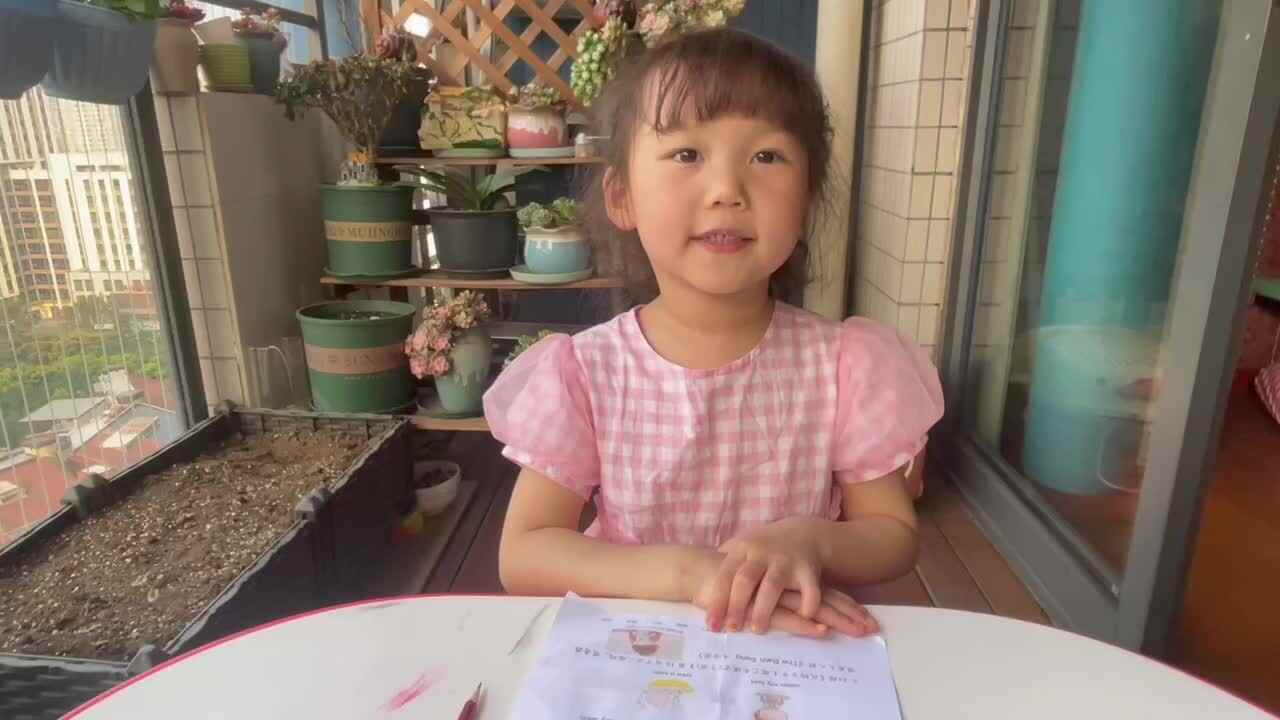 2023级大B班段舒婷20220313闯关游戏英语，书写数字3、4、5.MOV