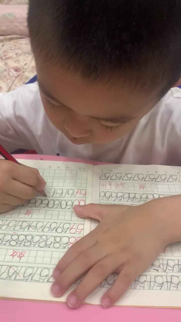书写数字60、61
