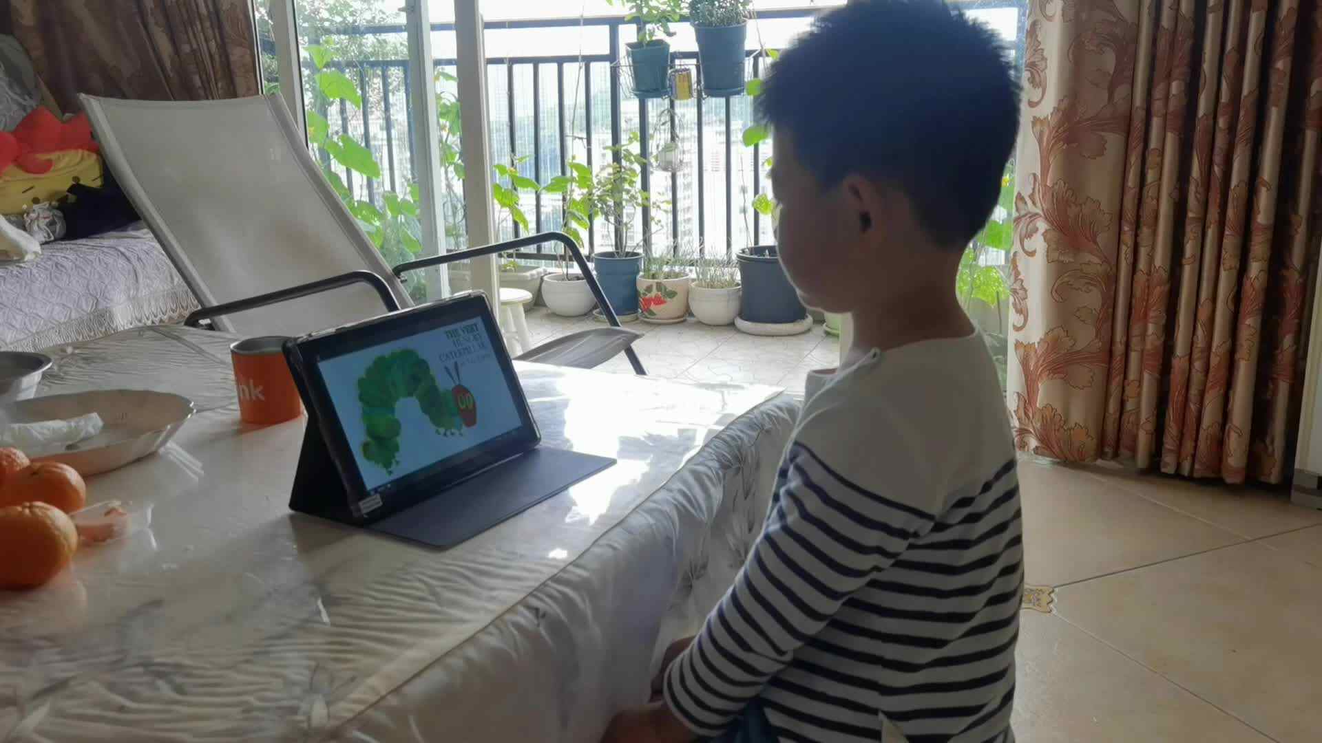 看绘本 好饿的毛毛虫.mp4