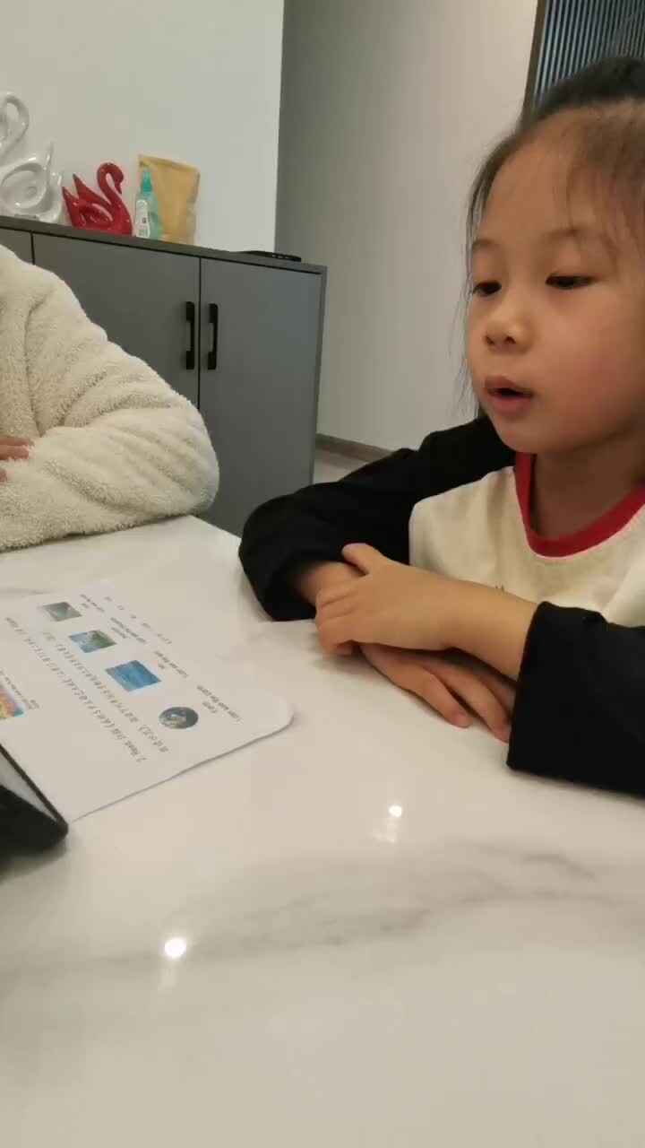 大班B班 王偲然 ⁣英语朗读示范