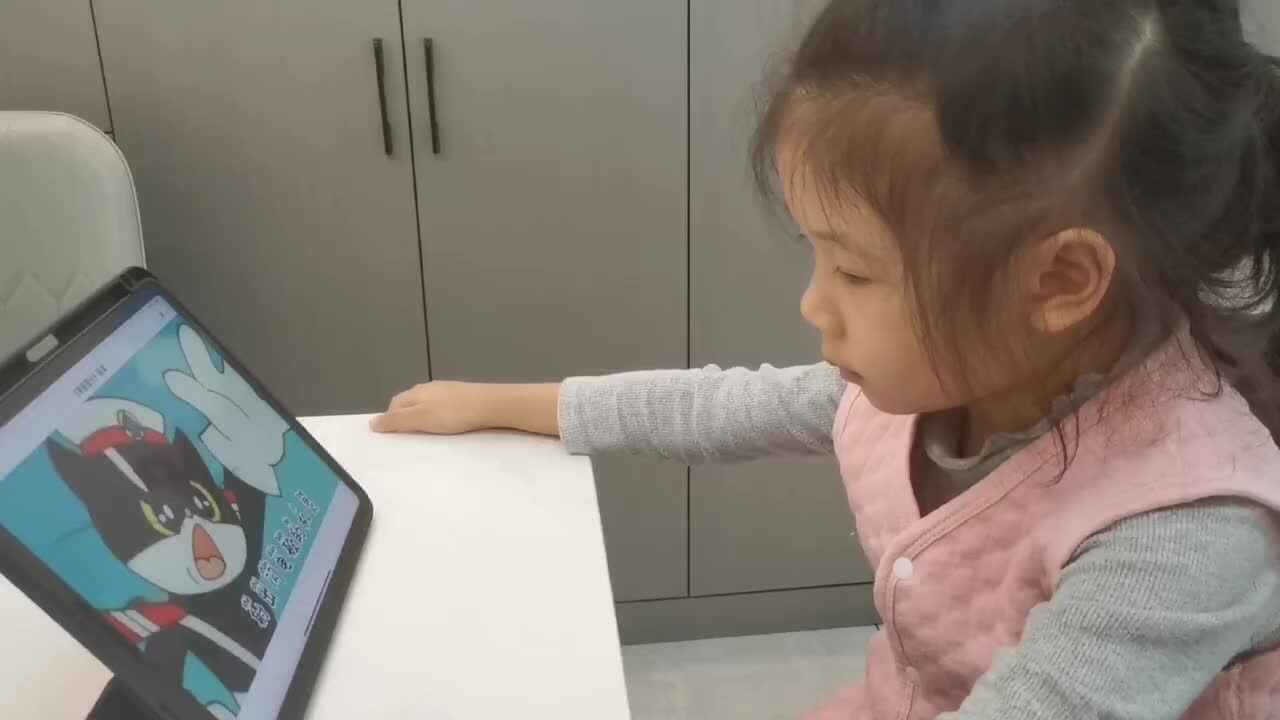 大班B班 王偲然 ⁣观看学习《黑猫警长》