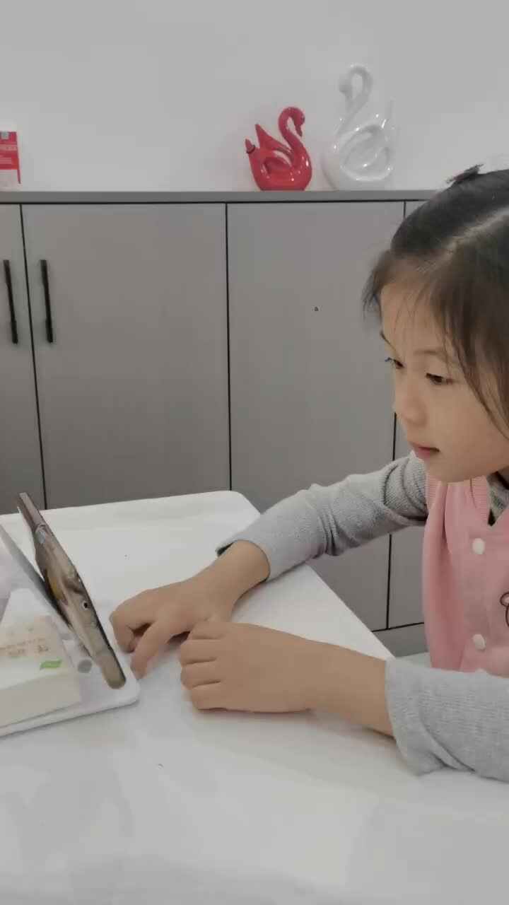 大班B班 王偲然 观看《渔夫和金鱼》