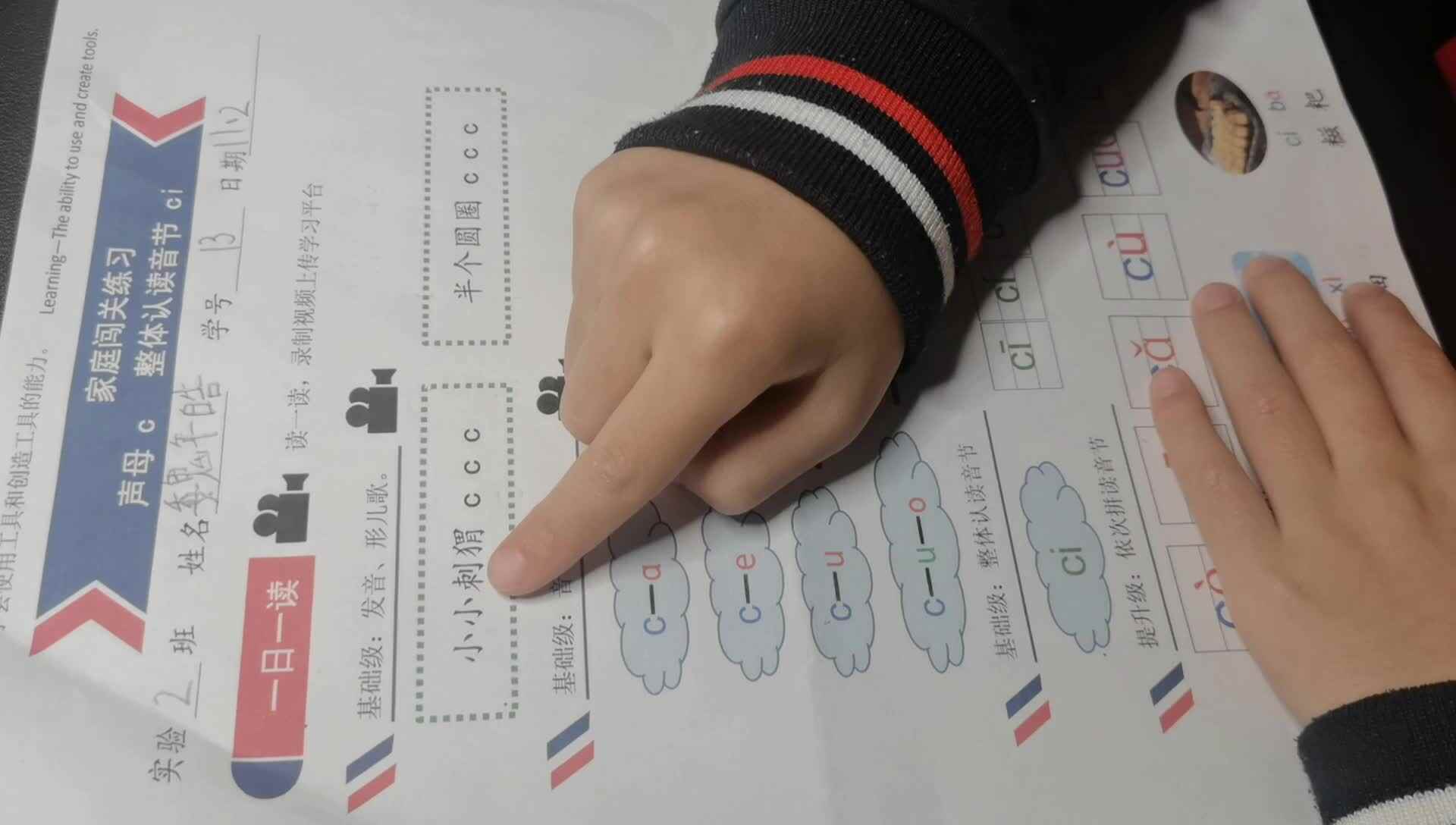 整体认读音节ci