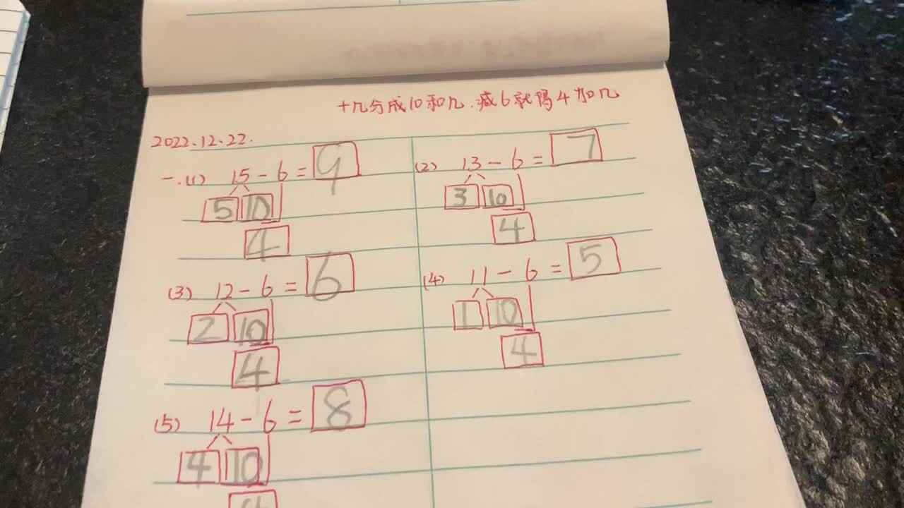 破十法之减6  2022.12.22