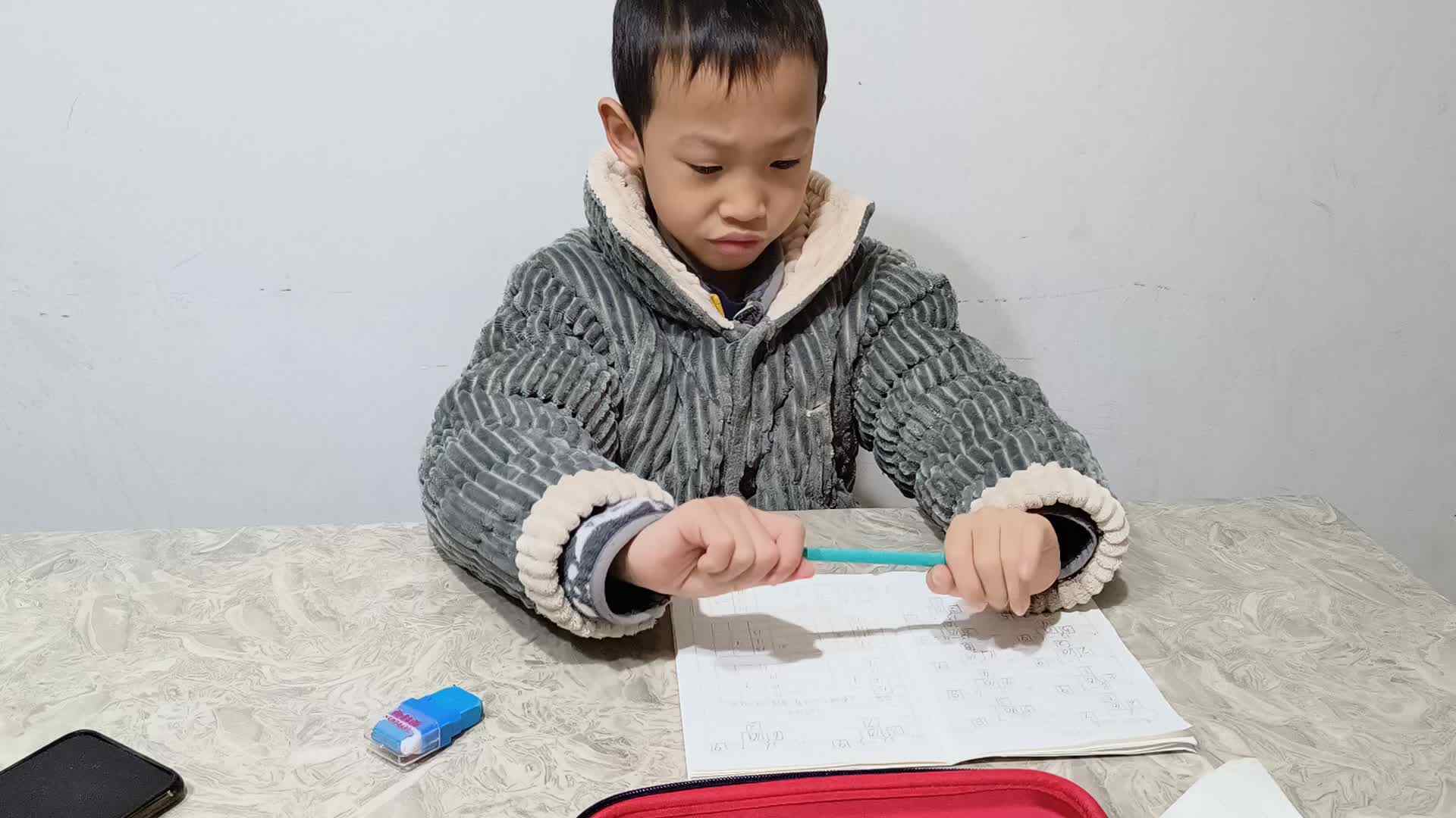 2023级学前B班张梓乐20221228逻辑思维，复习20以内数的退位减法，用破十法计算，完成闯关练习