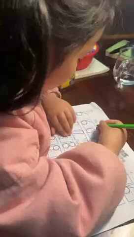 控笔练习数字6、7、8、9、10