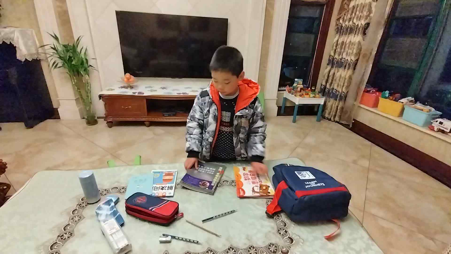 练习整理书包