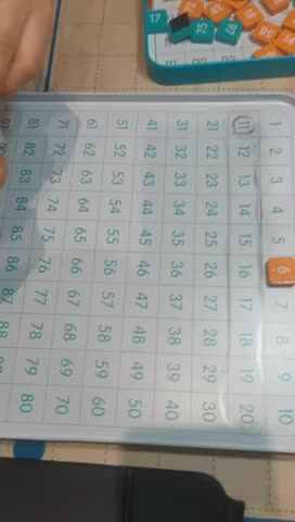 操作百数板；（数字找位置）