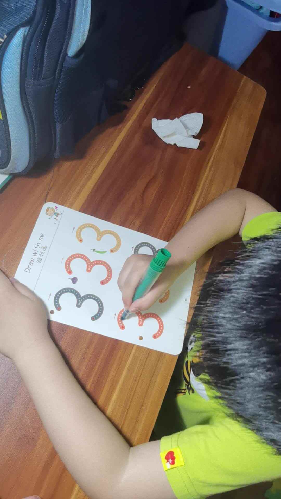 ⁣2023.6.20刘栩弘家庭闯关（握笔练习3和4）