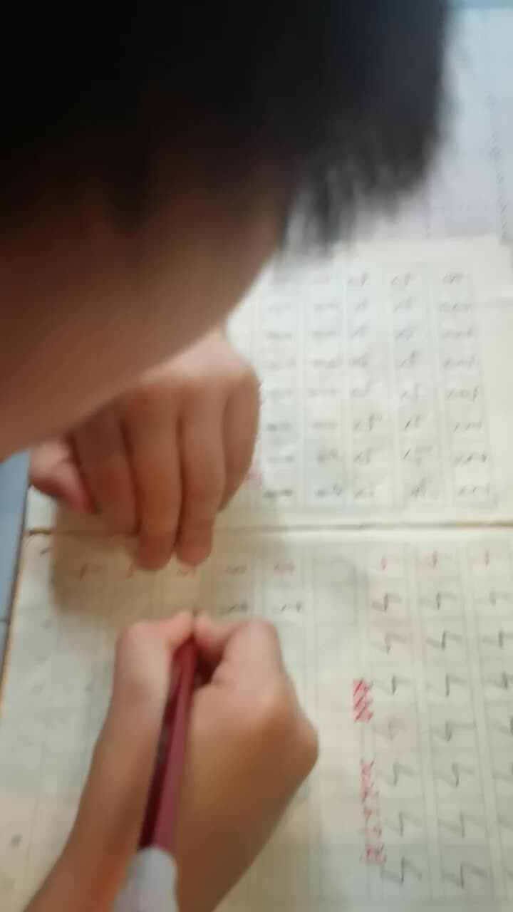 书写笔画竖折撇、横撇弯钩
