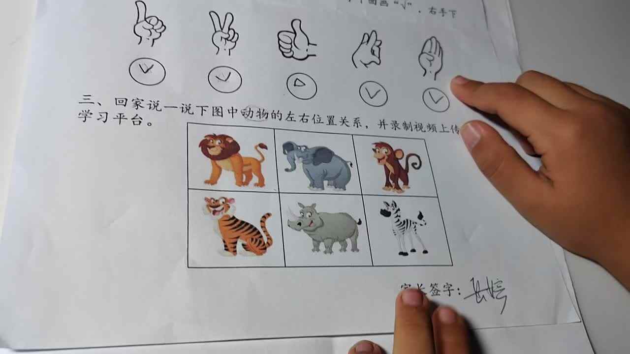 2023.9.16---说一说动物的位置关系