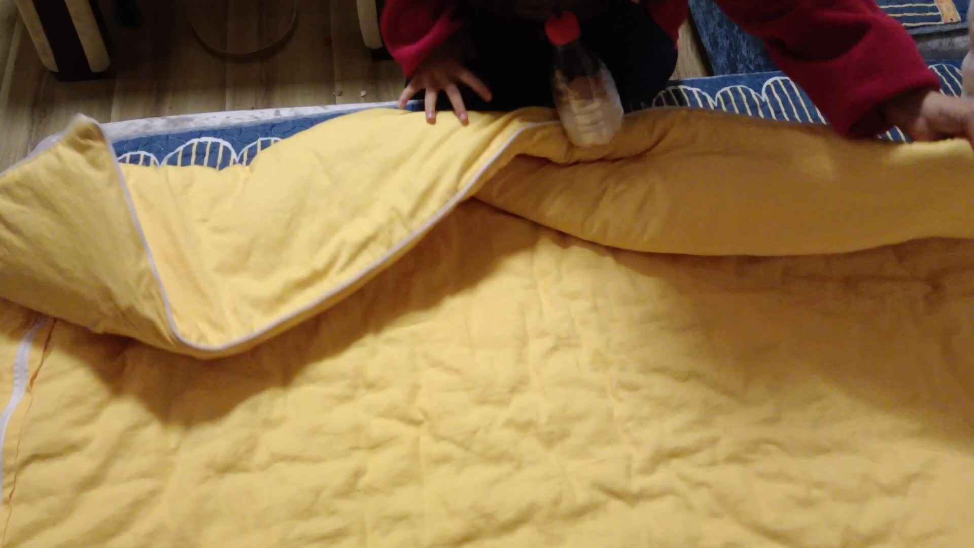 20231122大B班任依恬《叠被子》