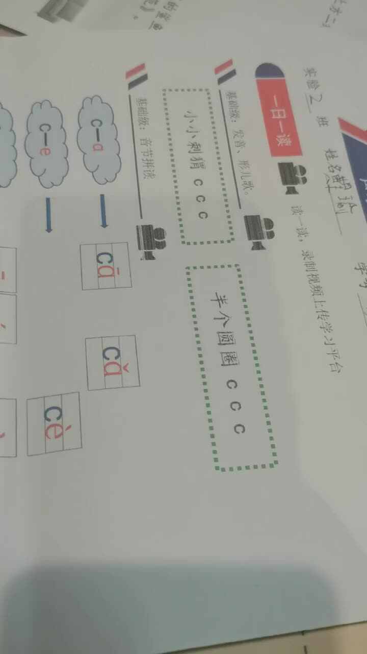 一日一读:声母 c