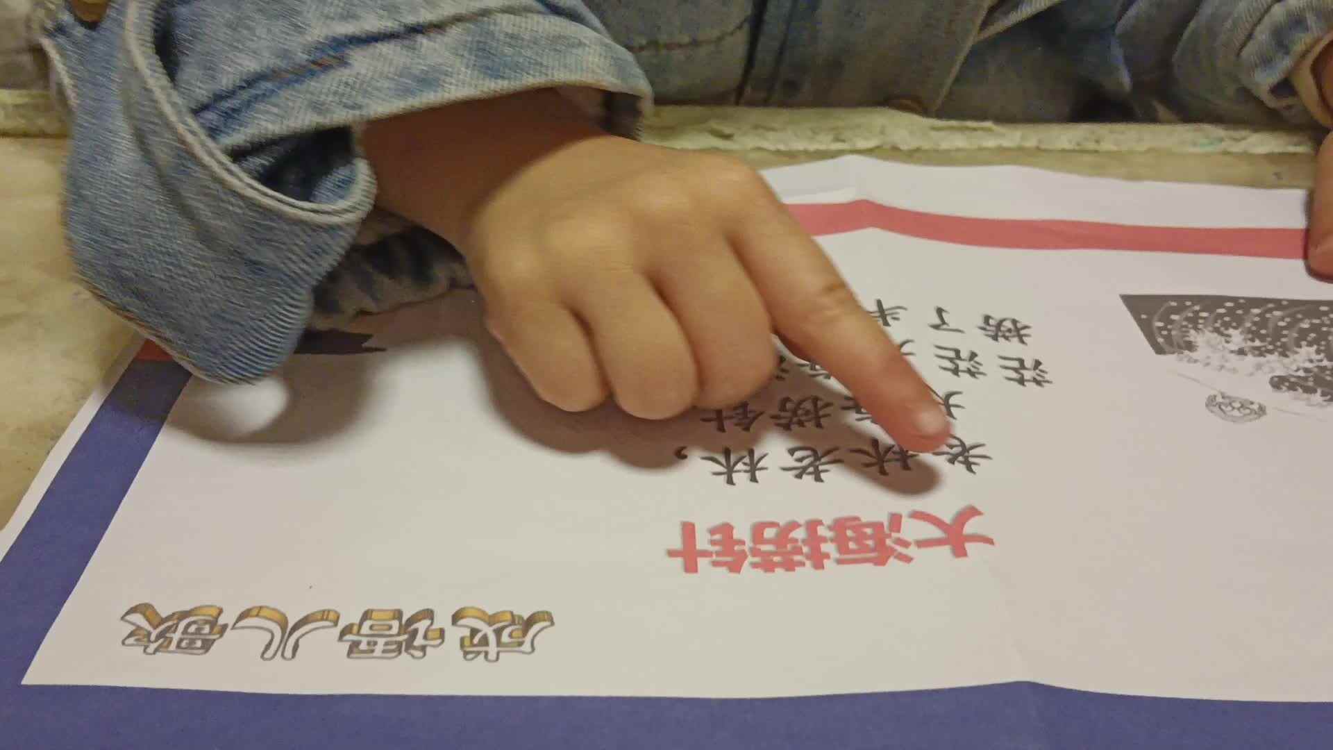 20231206大B班任依恬指读成语儿歌《大海捞针》