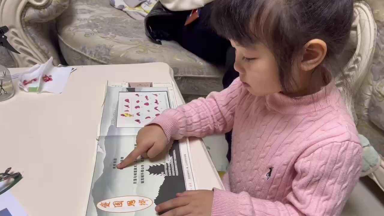 20231209⁣中B班舒琳芯指读古诗《枫桥夜泊》