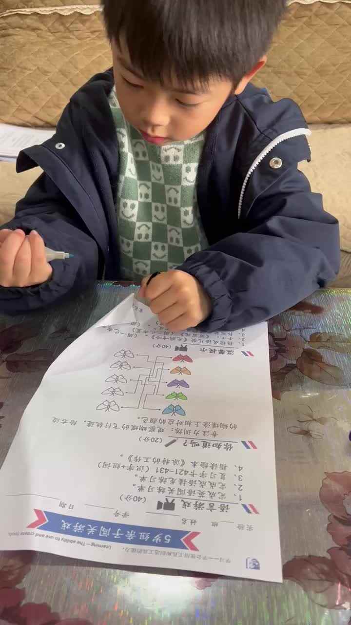 实验大班文浚棵2024.1.12