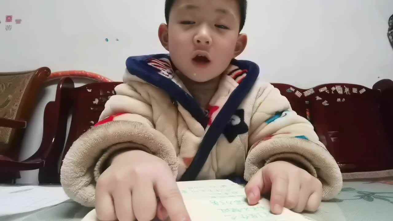 2024.01.17⁣大B班  朗读成语接龙二