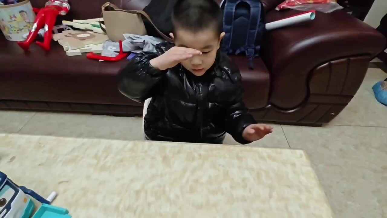 2024.1.10-英语活动《Finger Family》，擦手—胡焌一