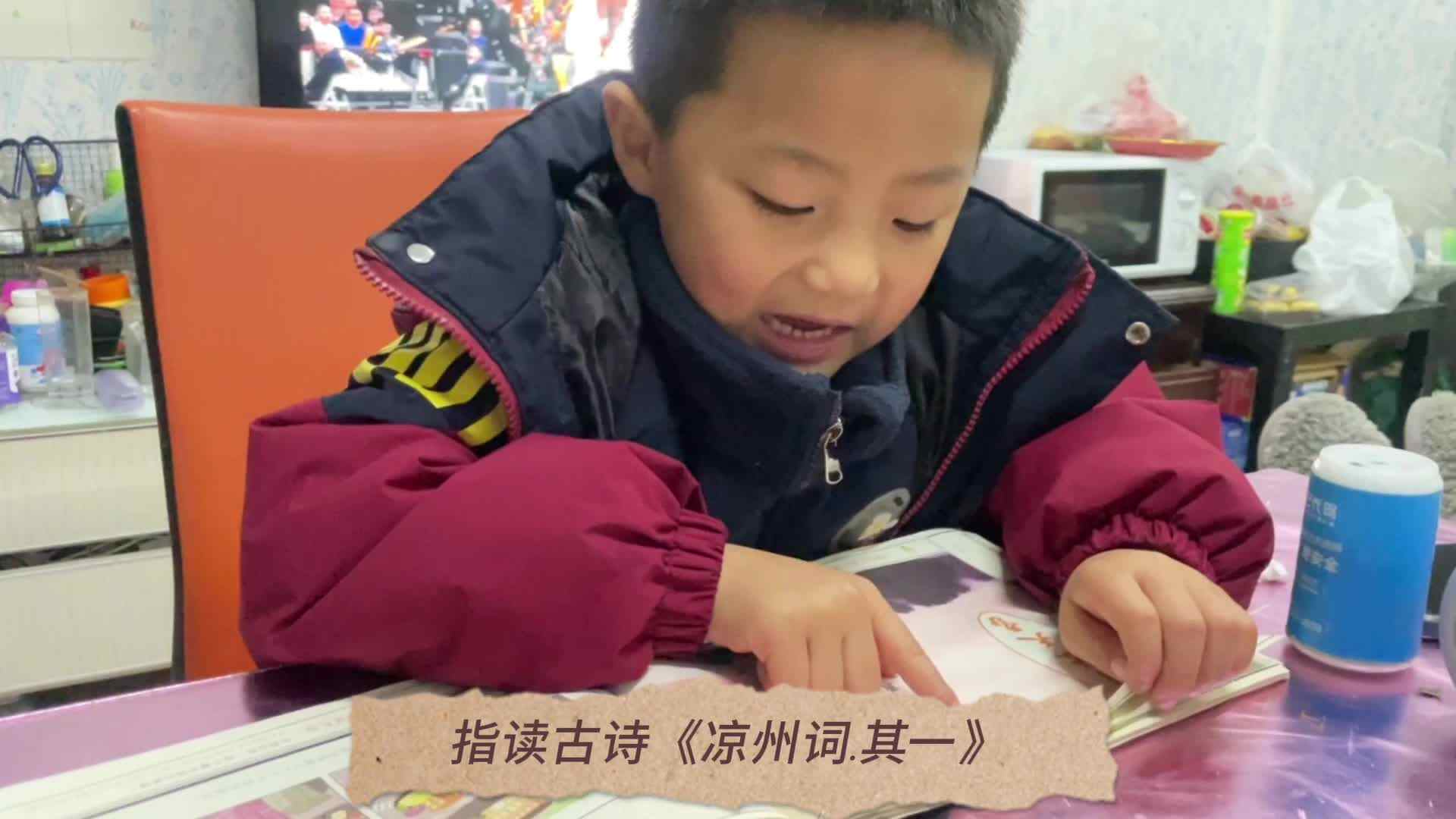 2023.1.9日张睦晨古诗指读《凉州词.其一》