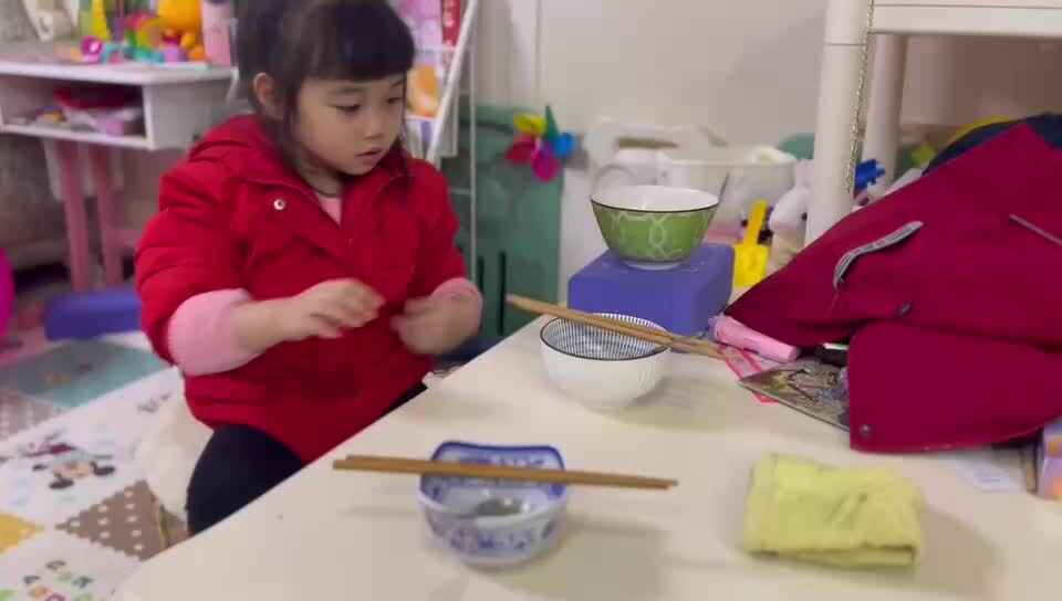 ⁣20240115中B班舒琳芯收拾碗筷