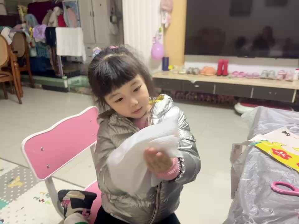 ⁣20240111中B舒琳芯练习擦手